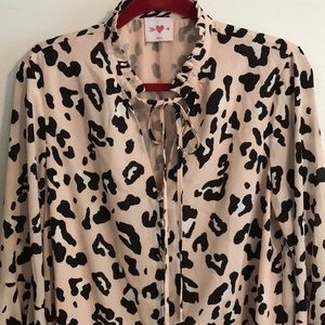 Buddy Love animal print pink tunic top swing dress